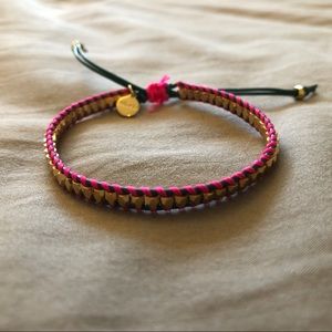 Pink/Turquoise/Gold Bracelet